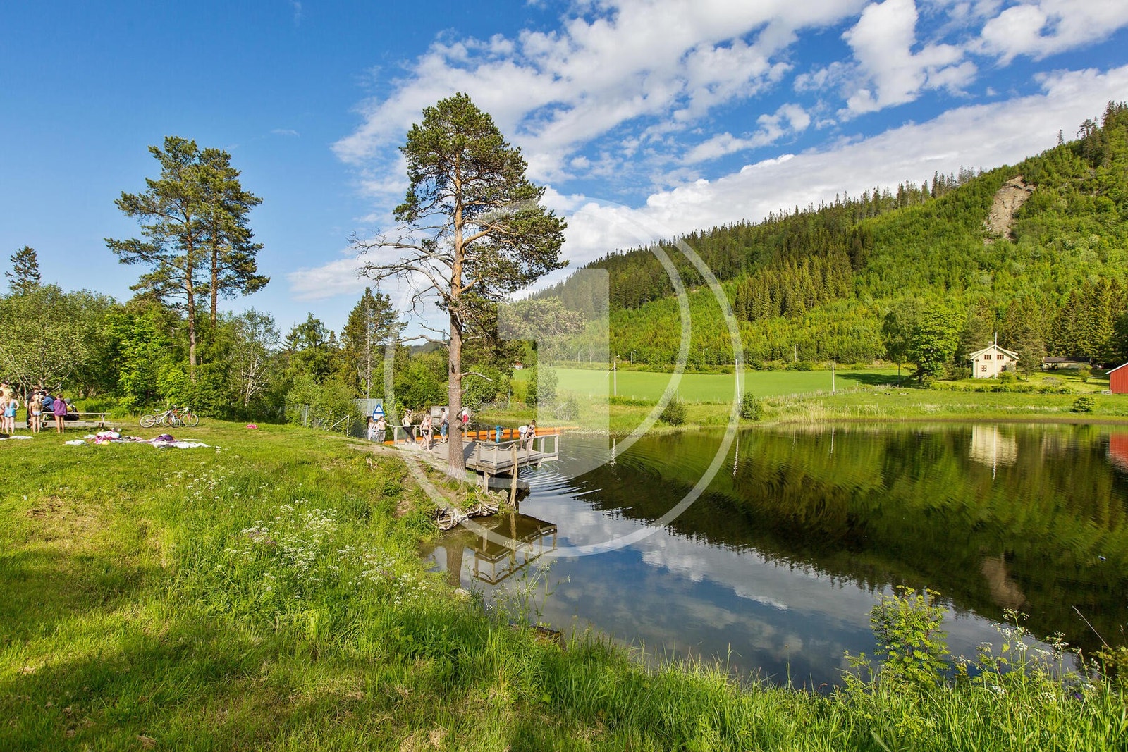 Det er også gangavstand til Nydammen, som er et populært badested på sommerstid. Galleribilde