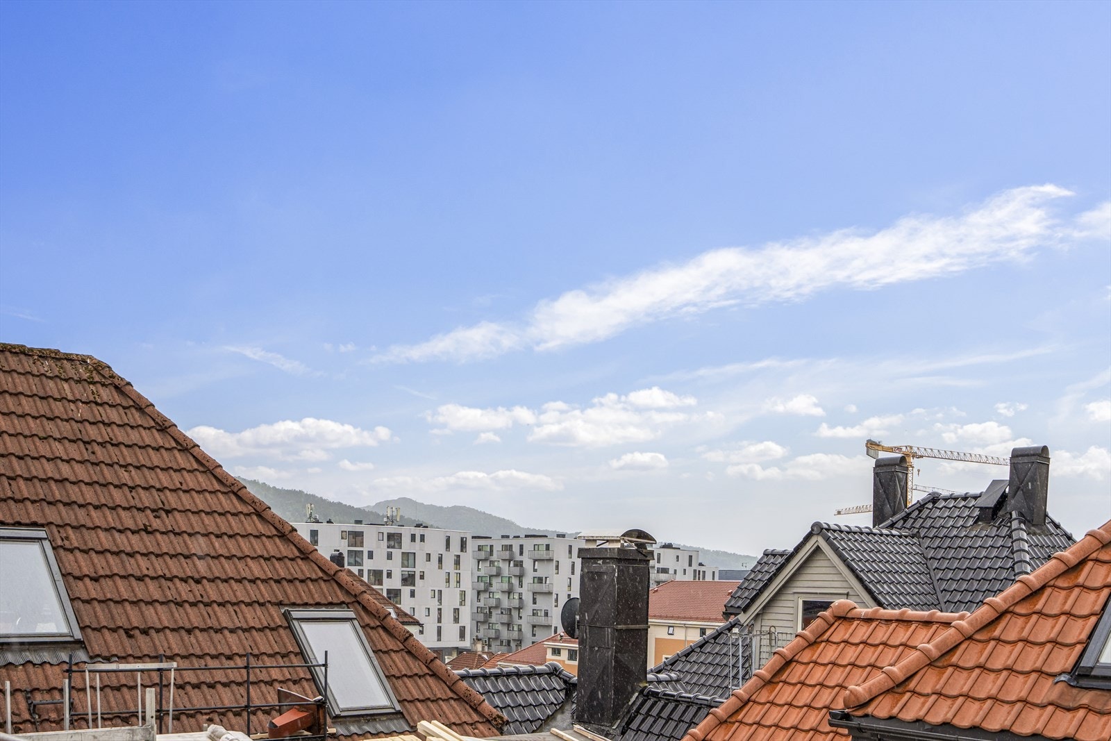 Utsikt mot Nøstet fra loft Galleribilde