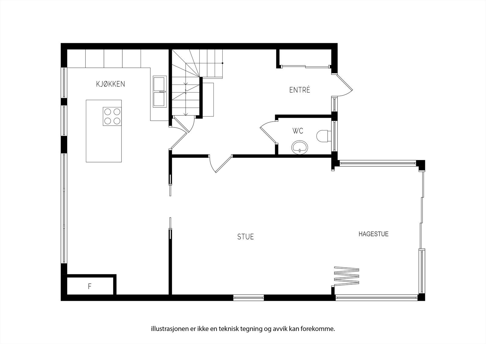 Plantegning 1.etg. Galleribilde