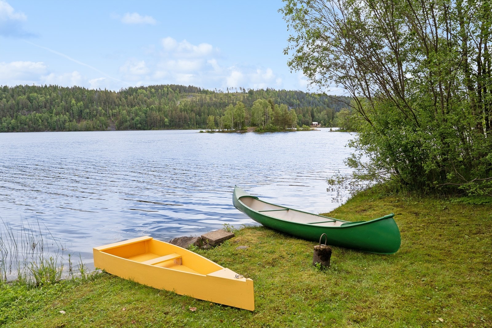 Her er det fine muligheter for bading, padling og rekreasjon. Galleribilde