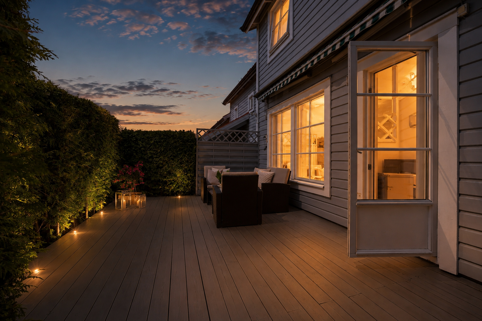 Her kan familien samles for lange sommerkvelder. Galleribilde
