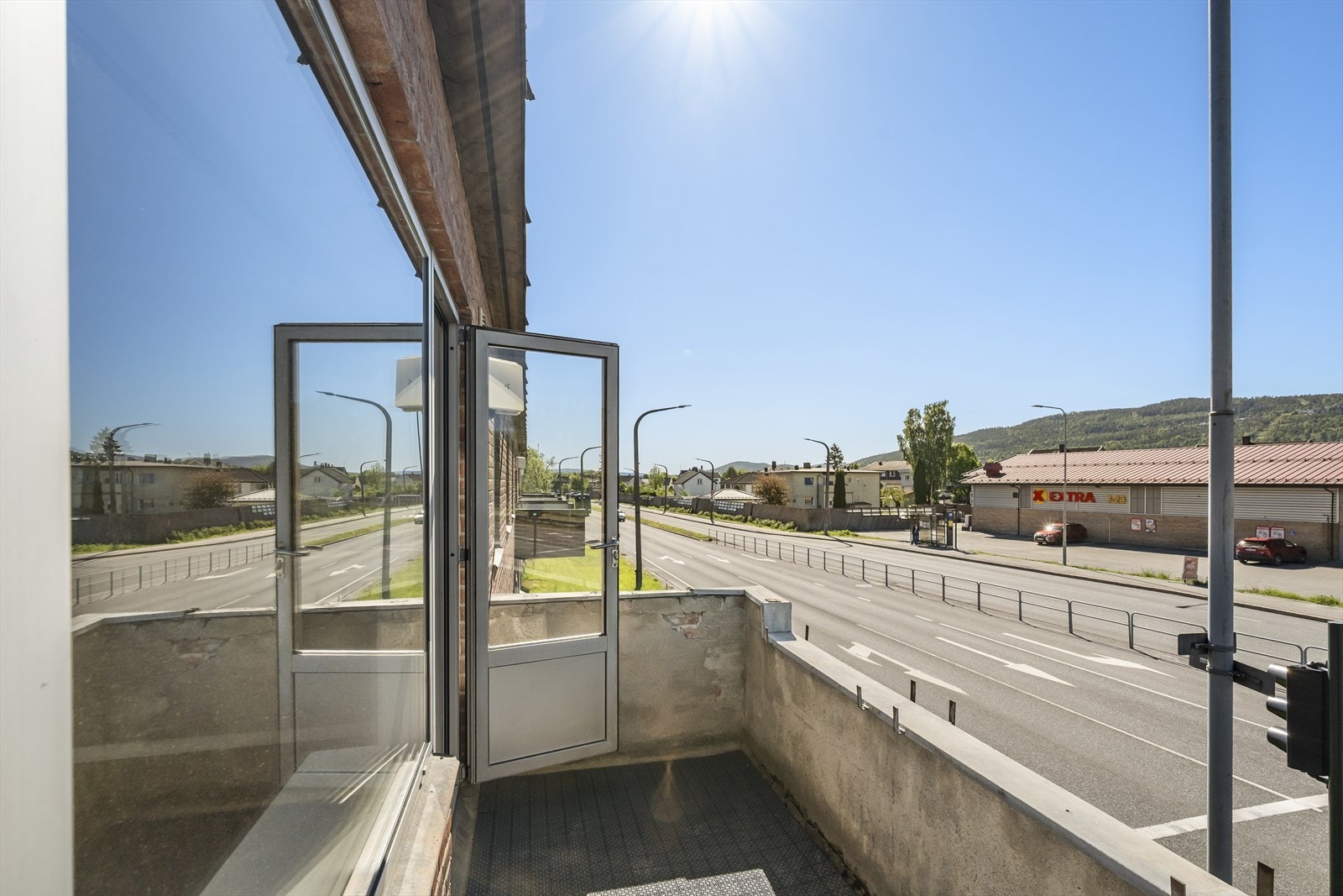 Balkong med gode solforhold Galleribilde