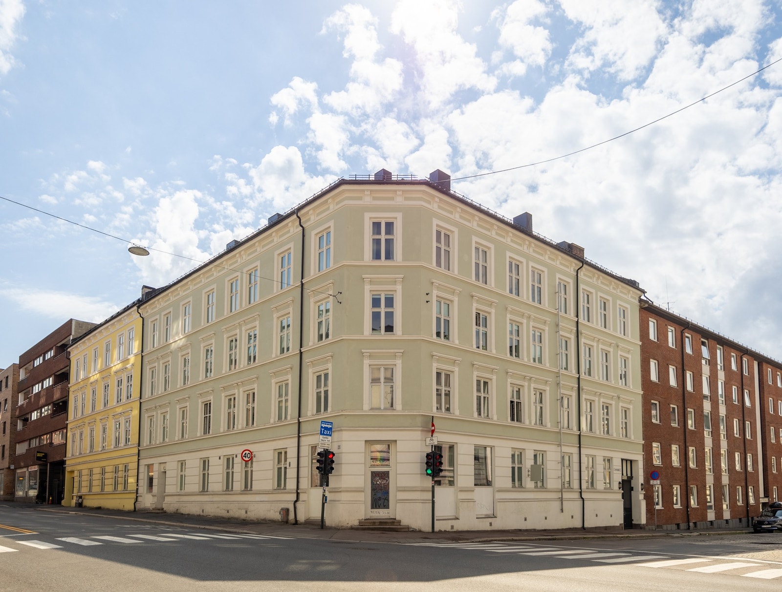 Fasaden ble renovert i 2022. Galleribilde