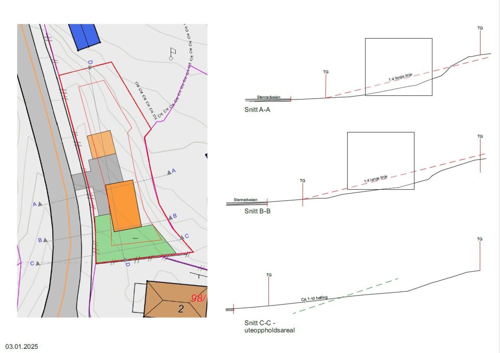 illustrasjon for å vise mulig plassering av bygg. Galleribilde