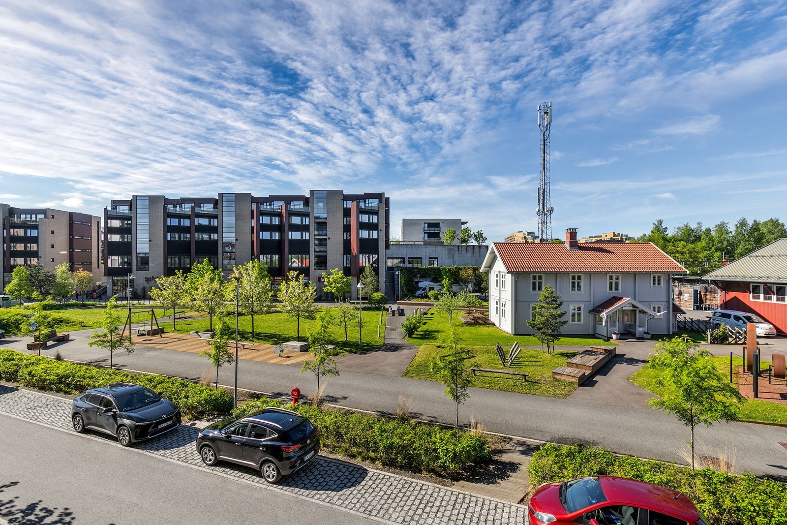 Utsikt fra balkongen Galleribilde