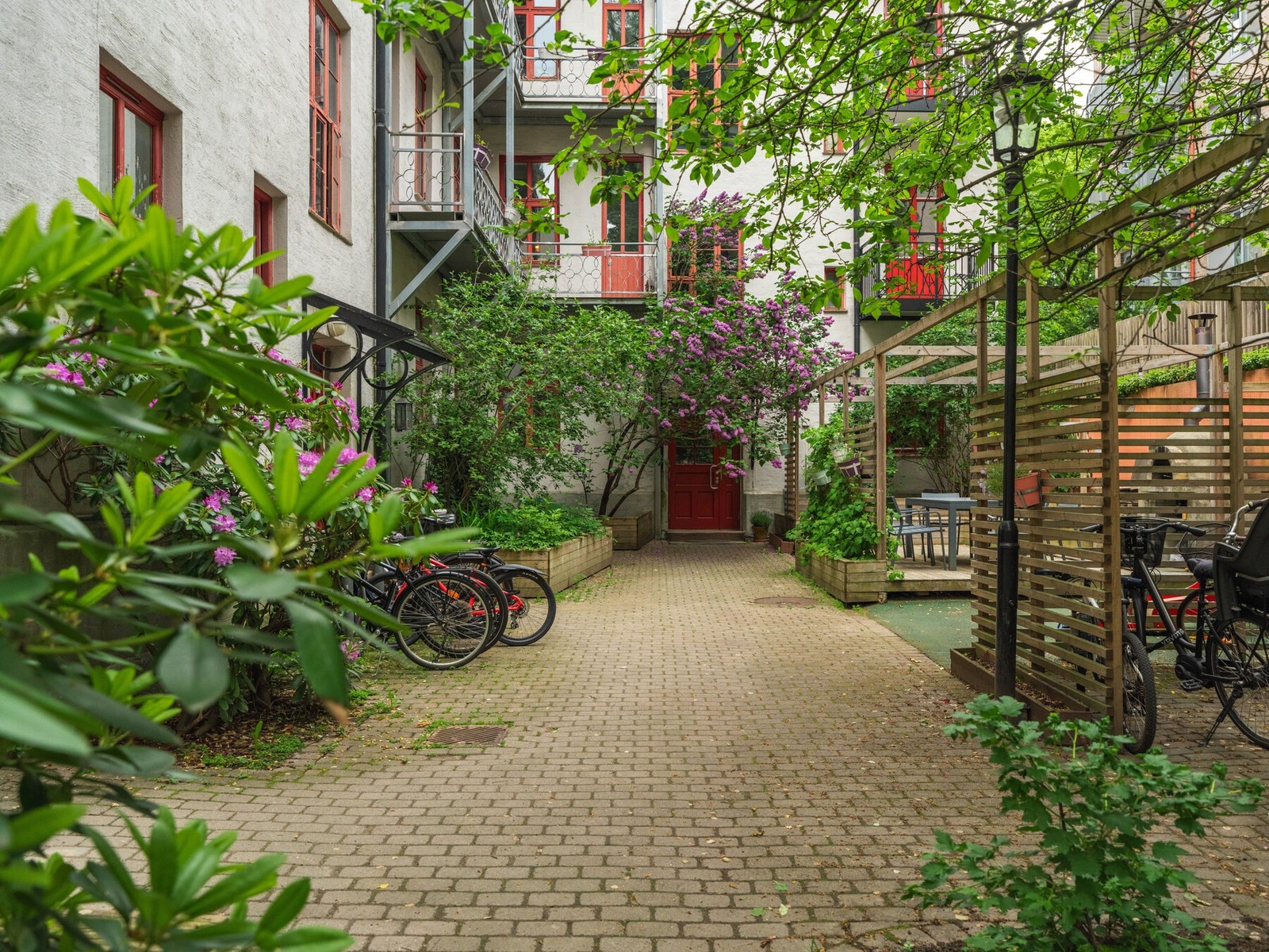 Det er også egen sykkelparkering. Galleribilde