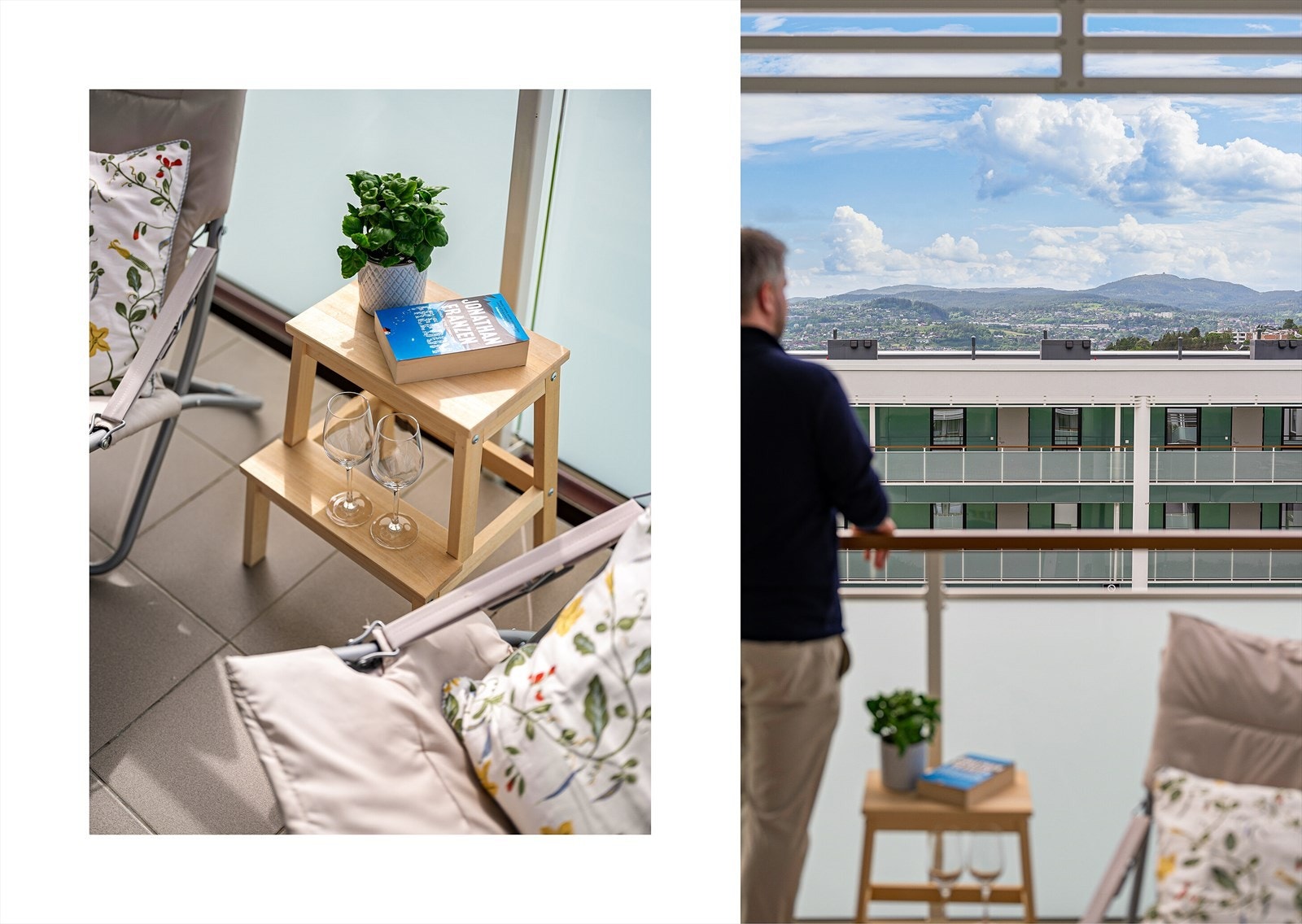 Flott utsikt og lang solgang. Galleribilde