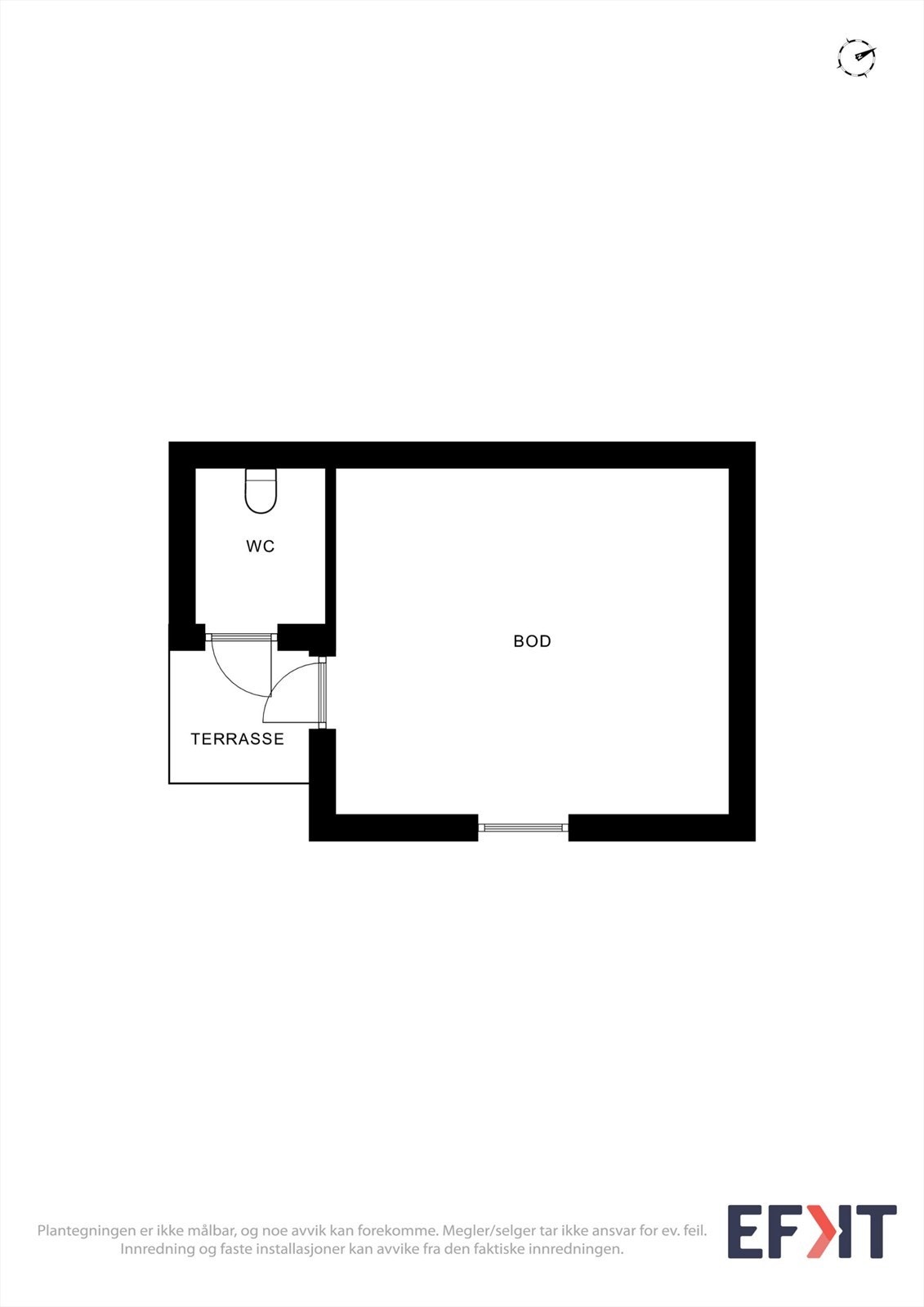 Plantegning utehus. Galleribilde