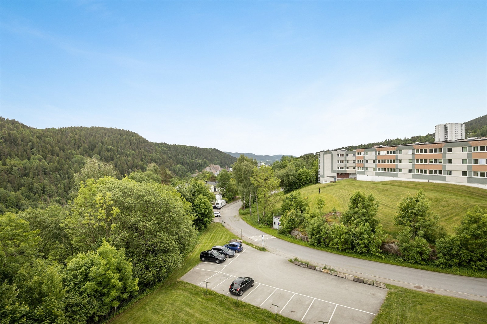 Utsikt fra balkongen. Galleribilde
