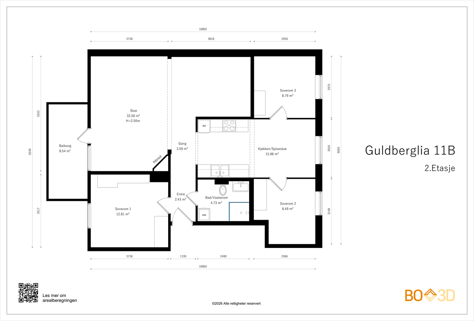 Alternativ planløsning. Galleribilde
