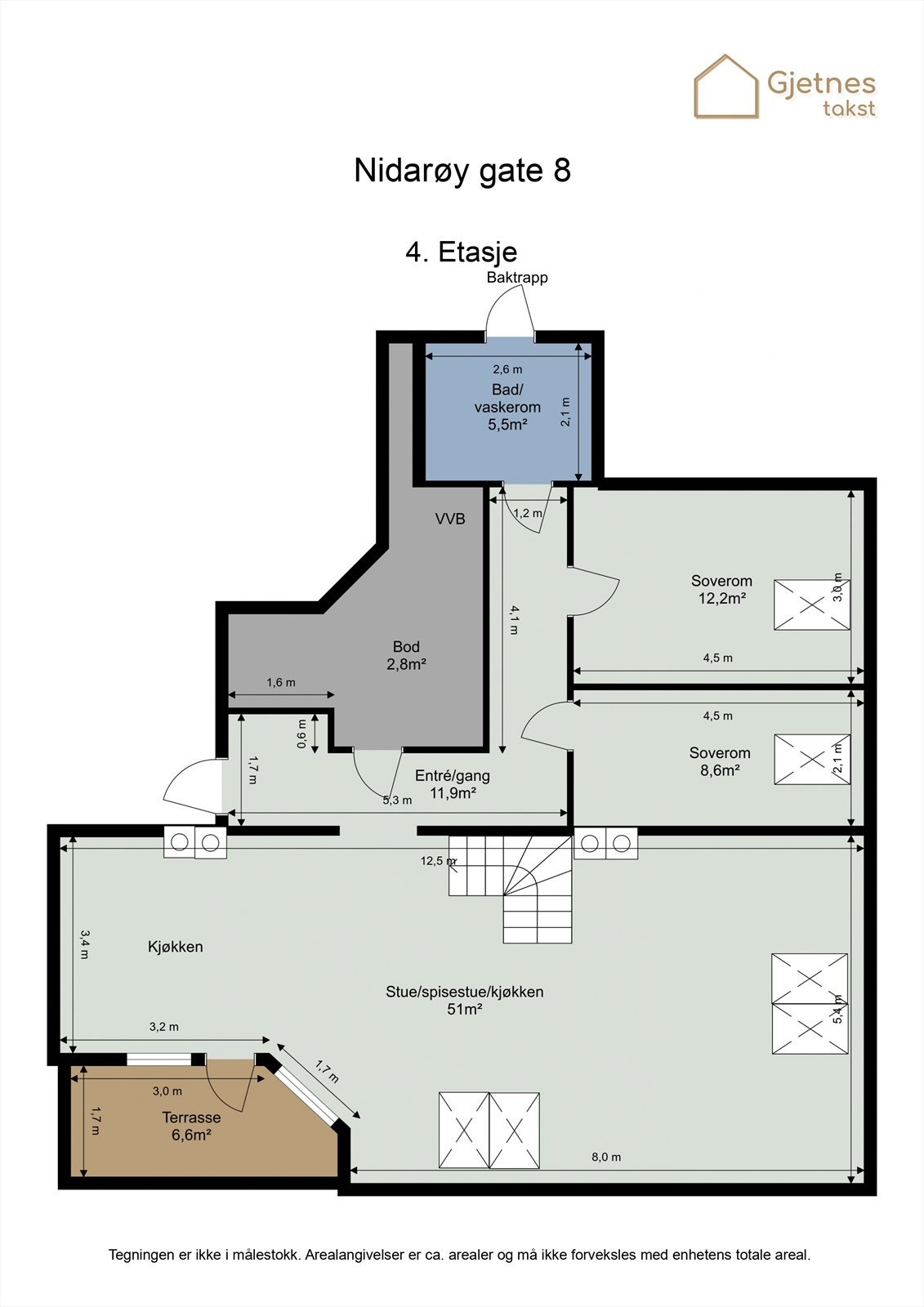 Planløsning 4. etasje. Galleribilde
