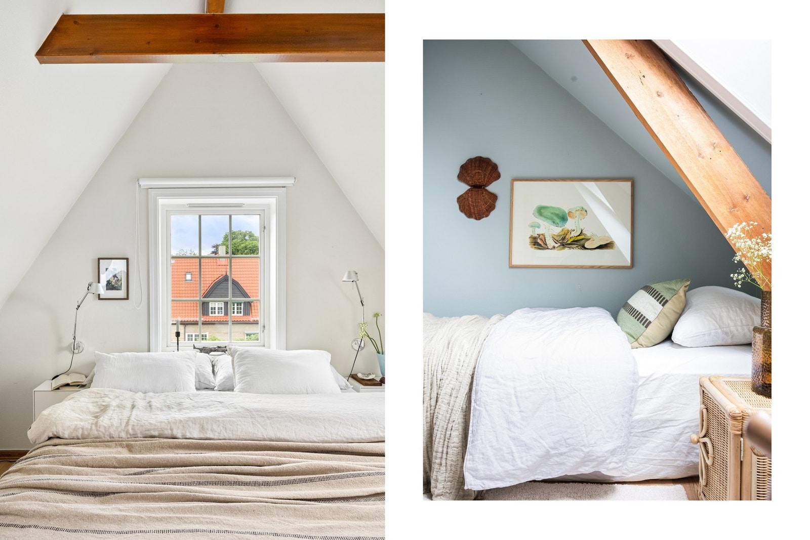 Loftstuen byr på flere sovesteder, og har takhøyde til møne på ca. 3,25 meter, noe som gir rommet en flott volumfølelse og et tiltalende uttrykk. Galleribilde