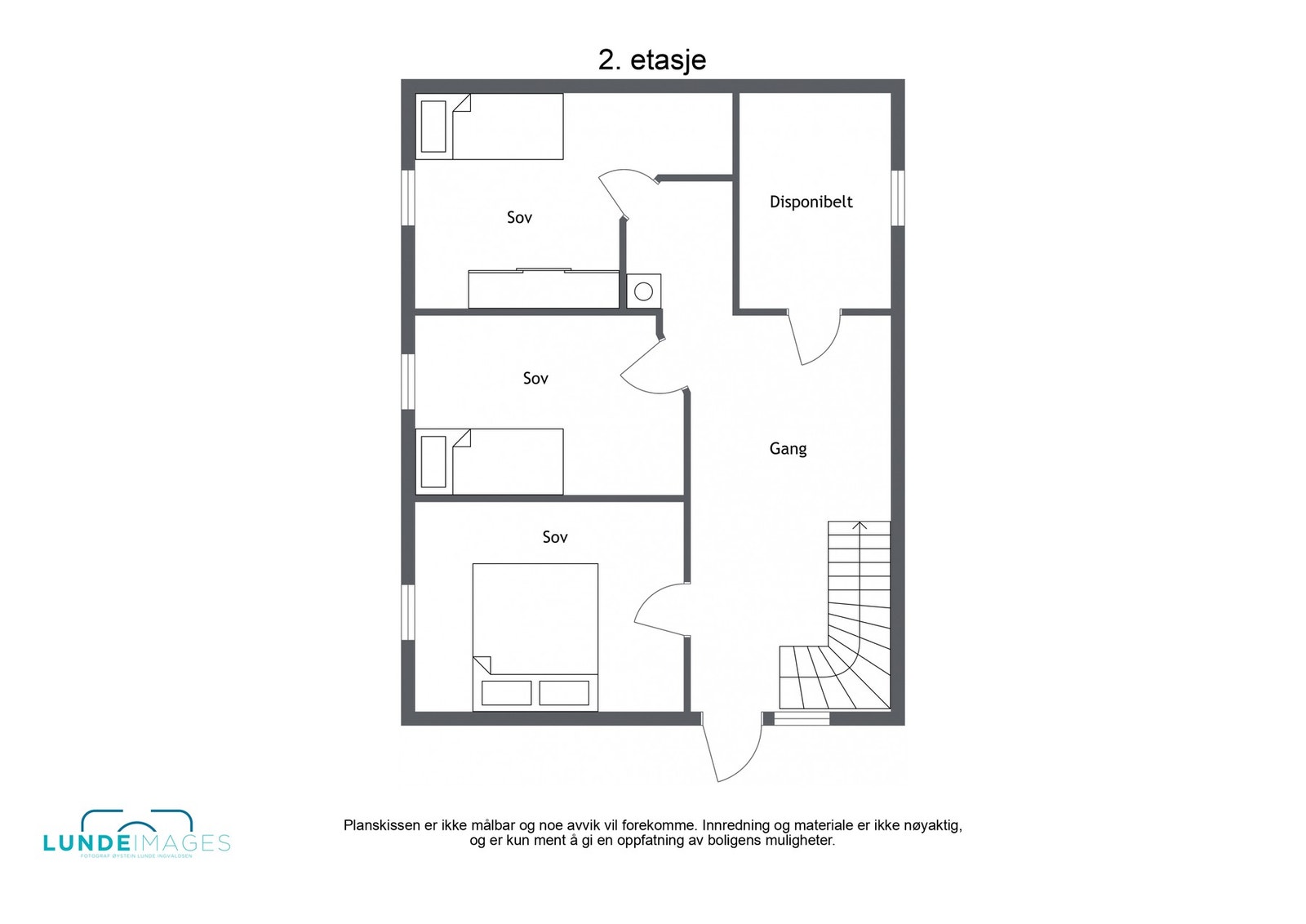 Planskisse 2.etasje Galleribilde