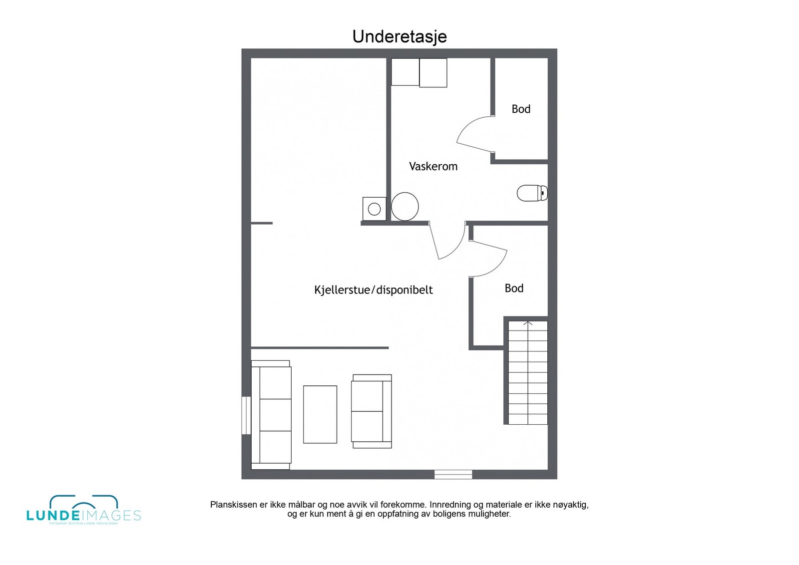 Planskisse underetasje Galleribilde