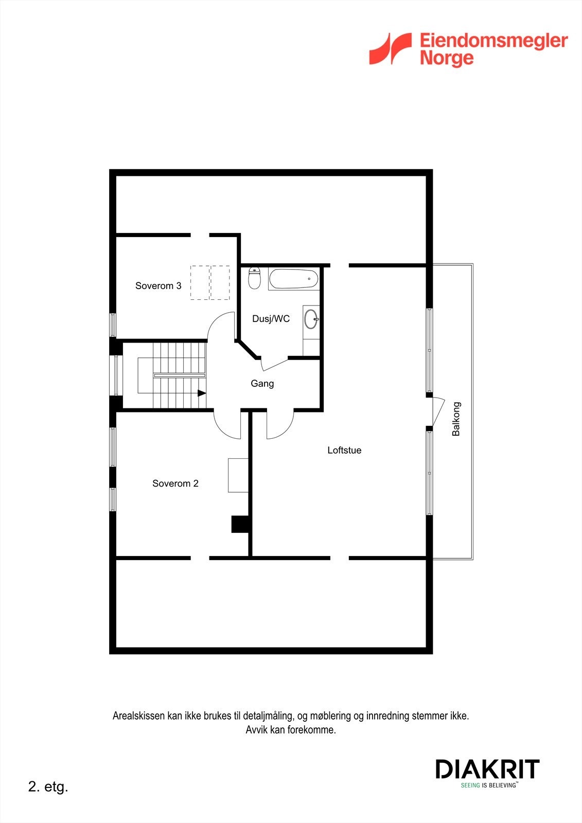 Plantegning 2. etg. Galleribilde