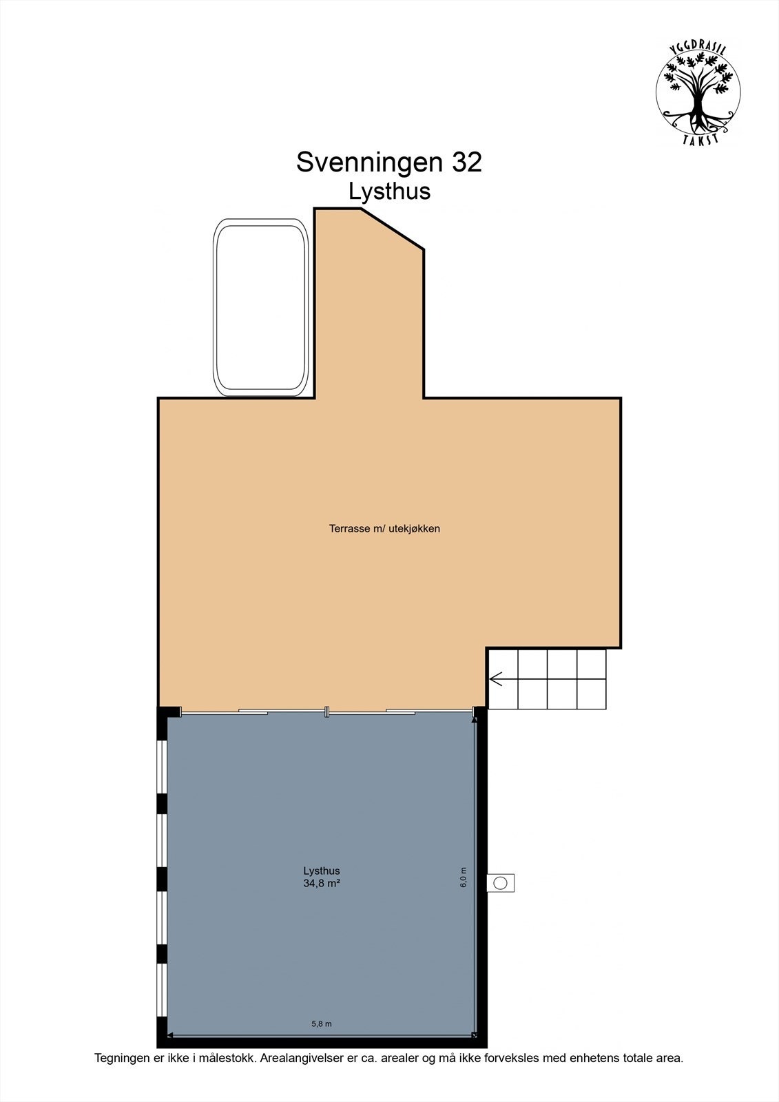 Plantegning "Sommerhus" Galleribilde