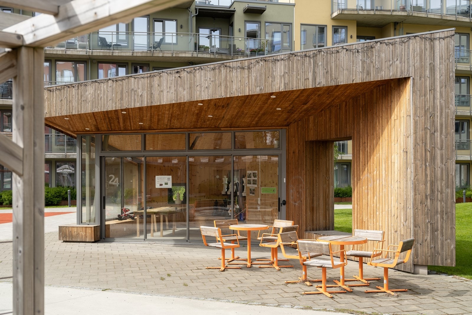 Sameiet har et felles lokale som beboerne kan benytte seg av. Galleribilde