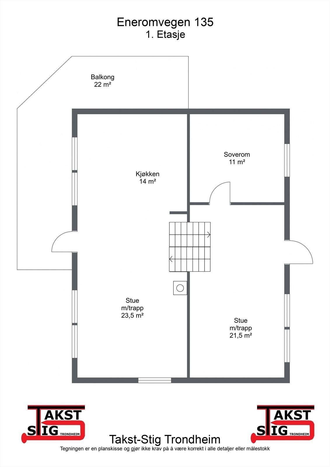 Planskisse 1. etasje Galleribilde