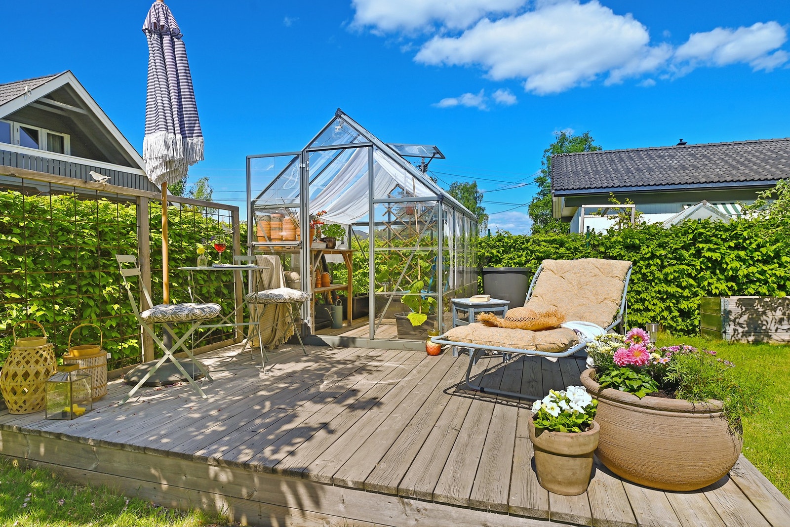 Solrike, skjermede uteplasser Galleribilde