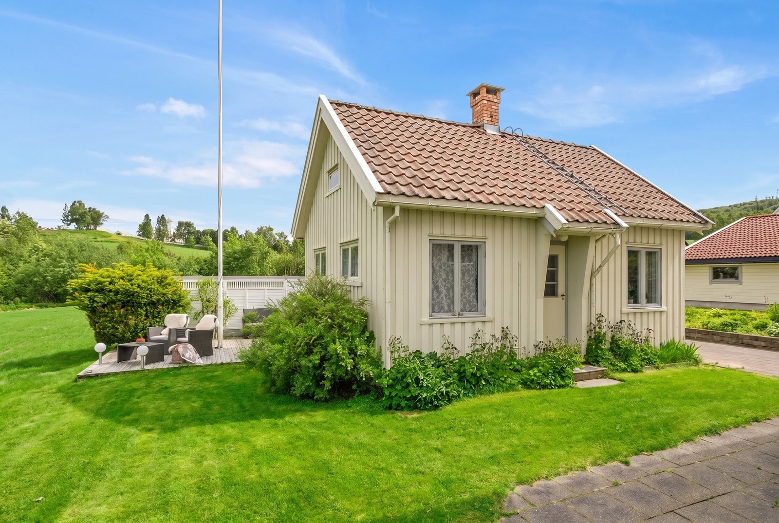 Eiendommen har også et koselig anneks på 32 kvm. Perfekt ekstra areal for den som drømmer om feks.å innrede hagestue. Galleribilde