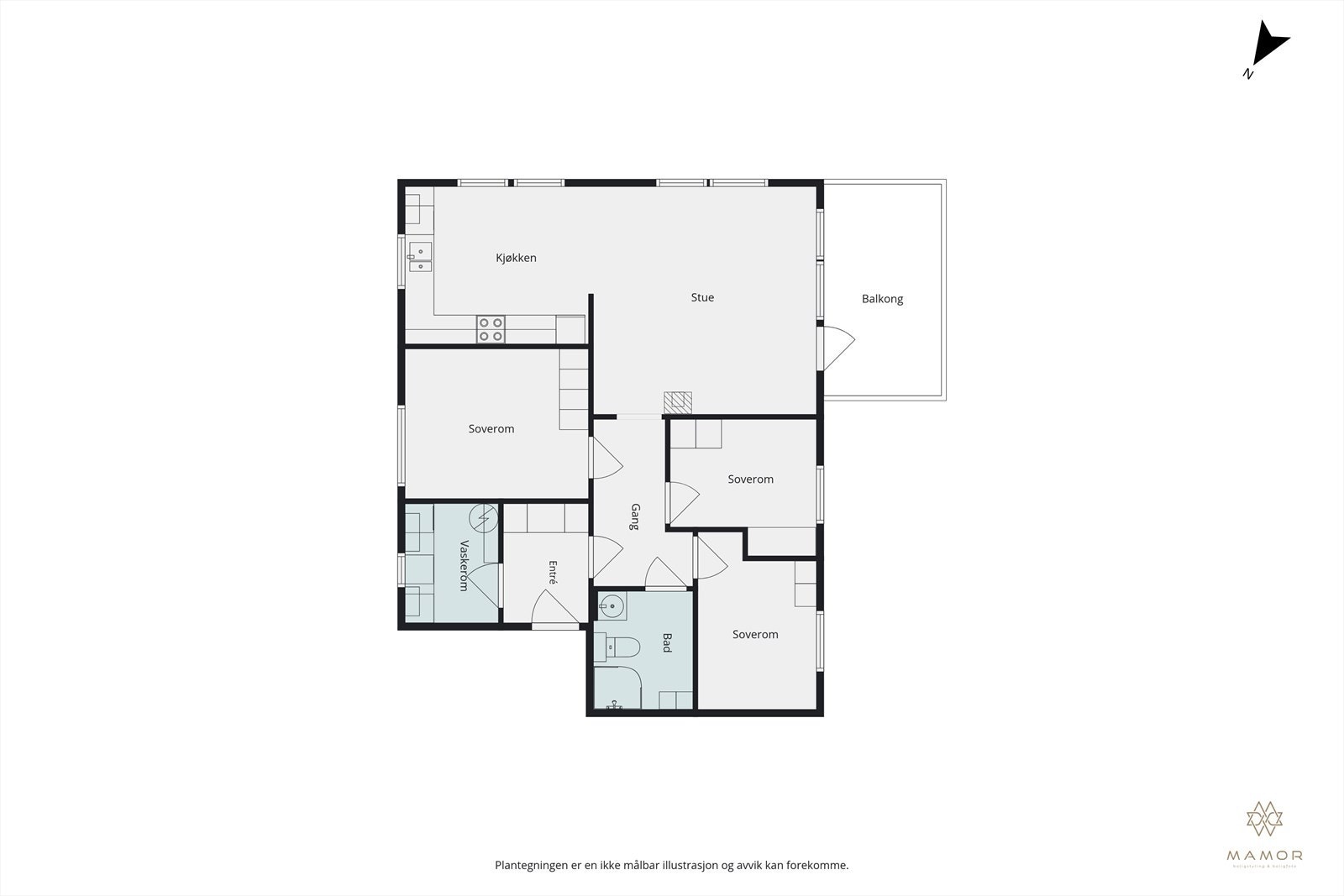 Plantegning Galleribilde