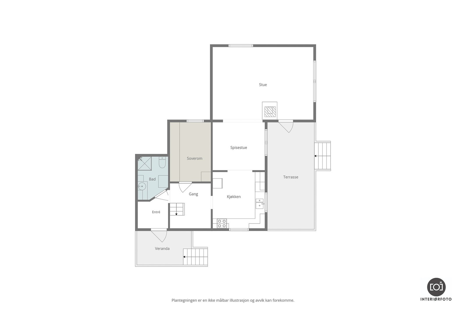 Plantegning hovedplan Galleribilde
