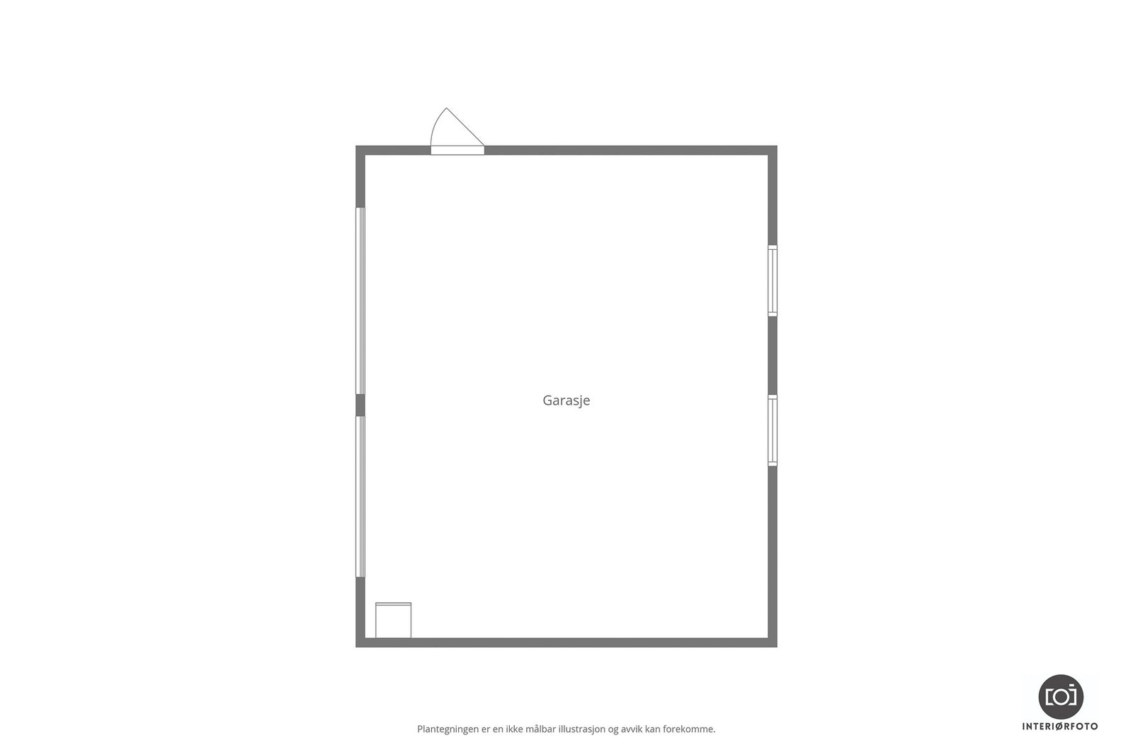 Plantegning garasje Galleribilde