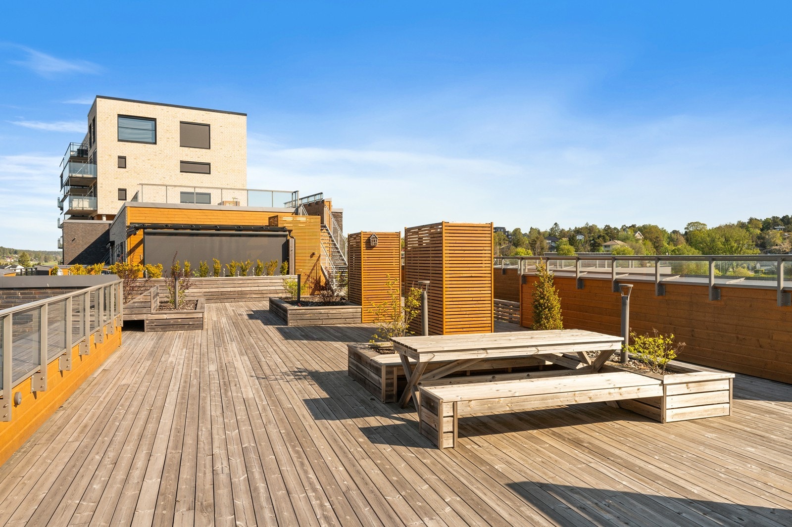 Felles takterrasse. Galleribilde