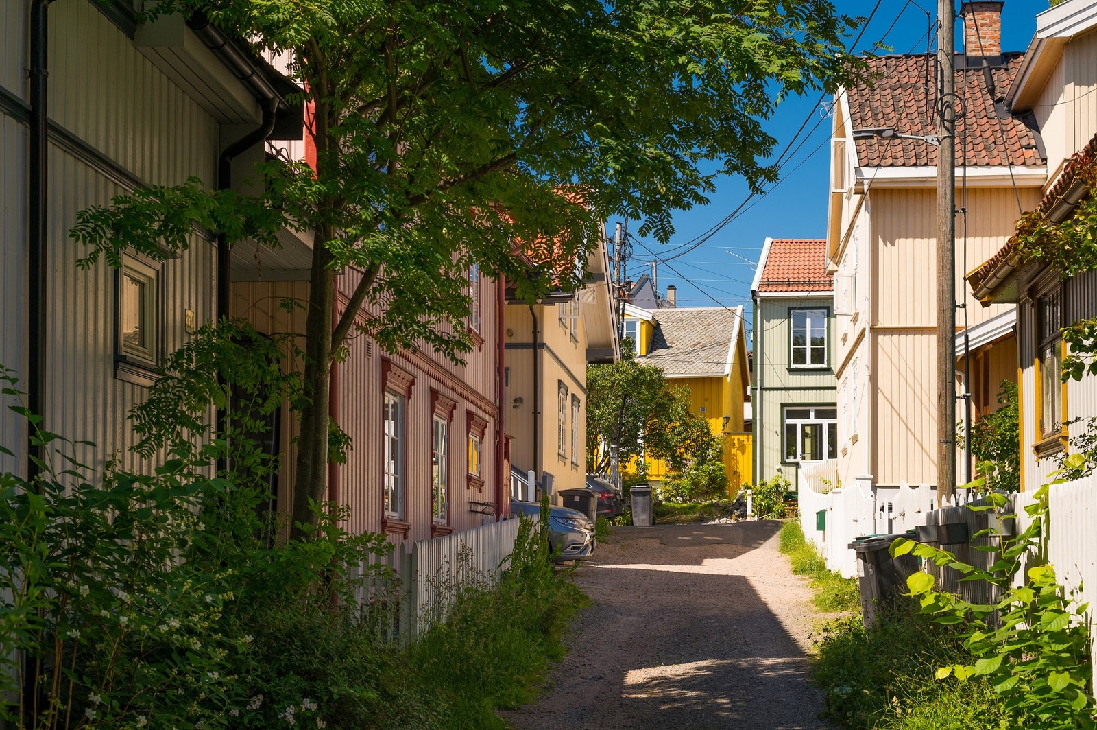 Koselig trehusbebyggelse i nærområdet Galleribilde