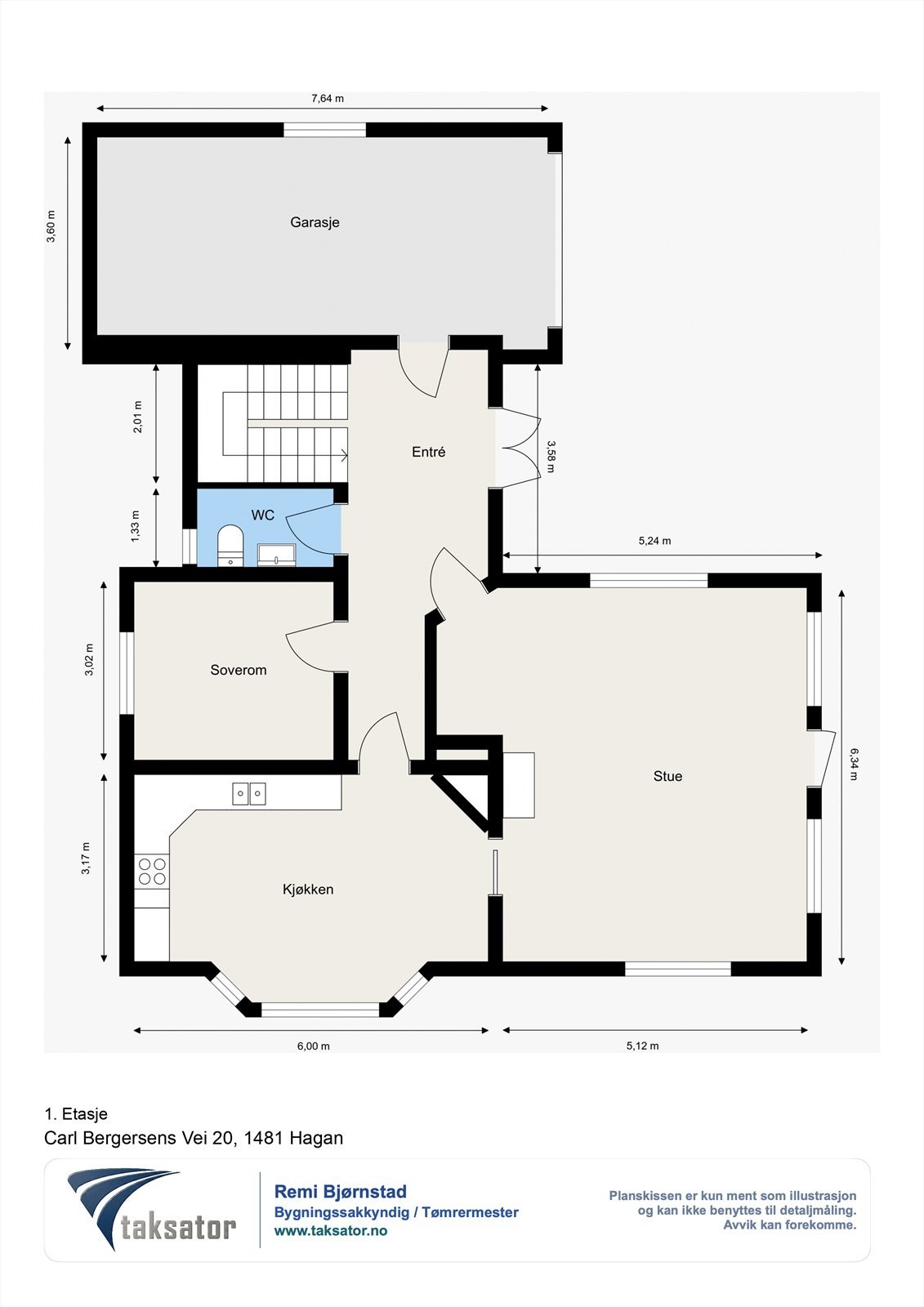 PLANTEGENING 1. ETASJE Galleribilde