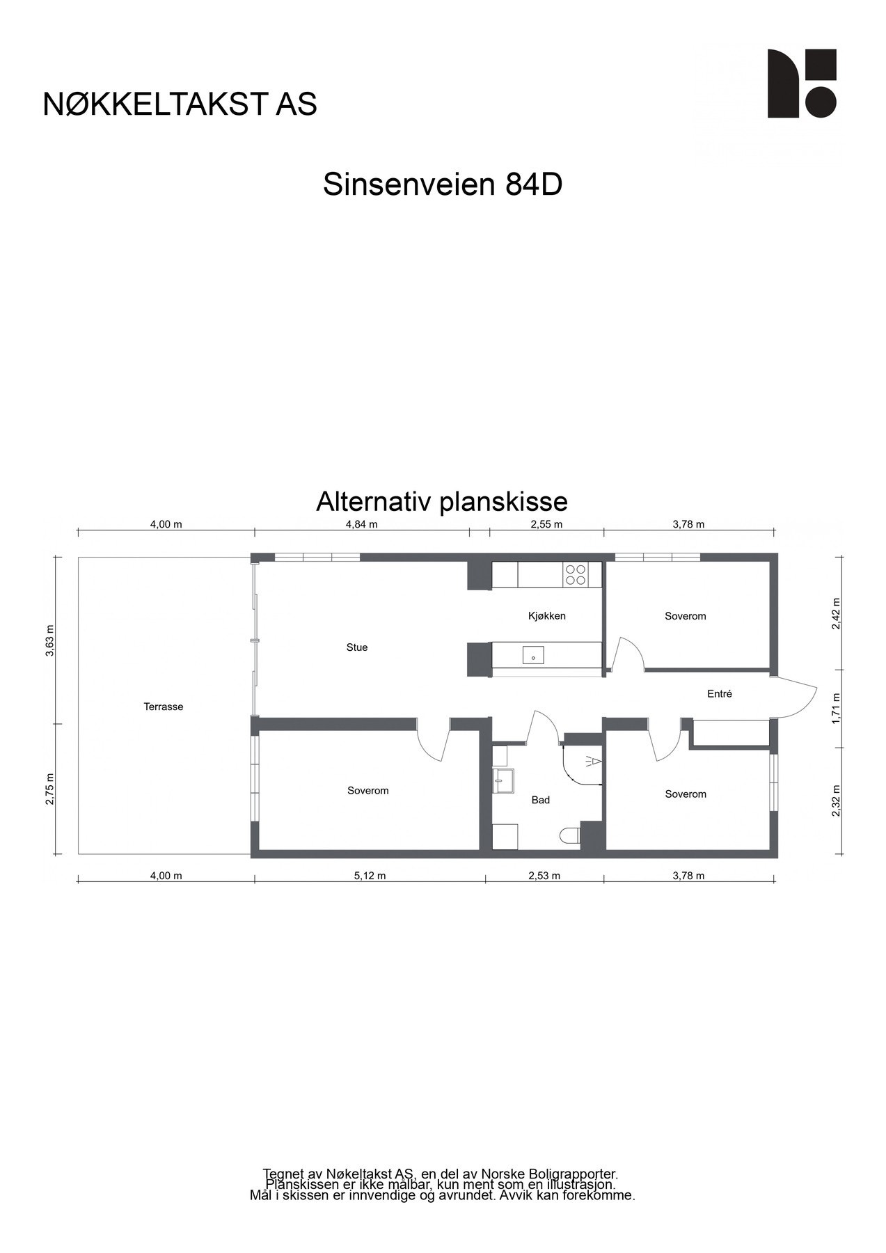 Alternativ plantegning. Galleribilde