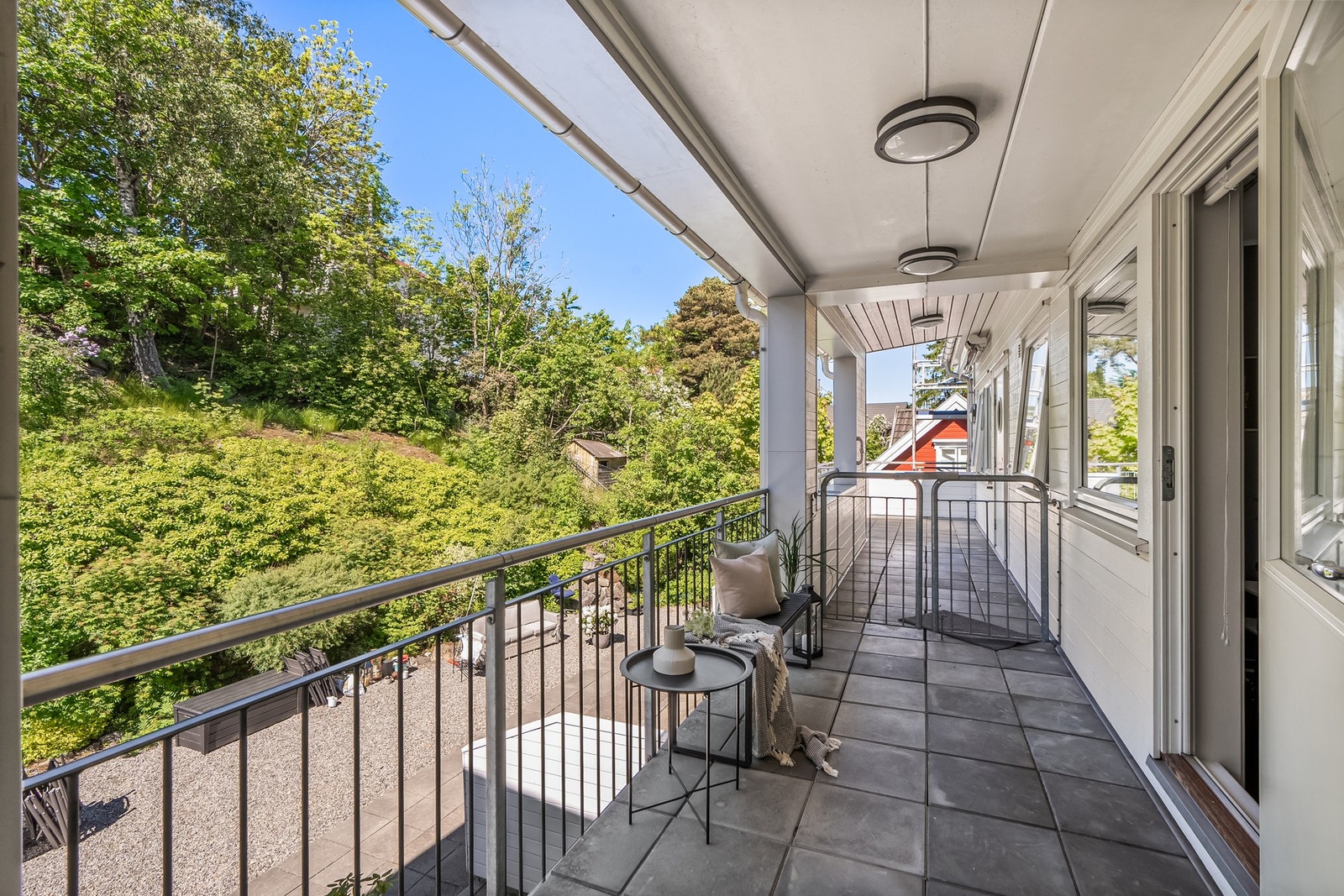 Terrasse tilknyttet hovedsoverommet. Galleribilde