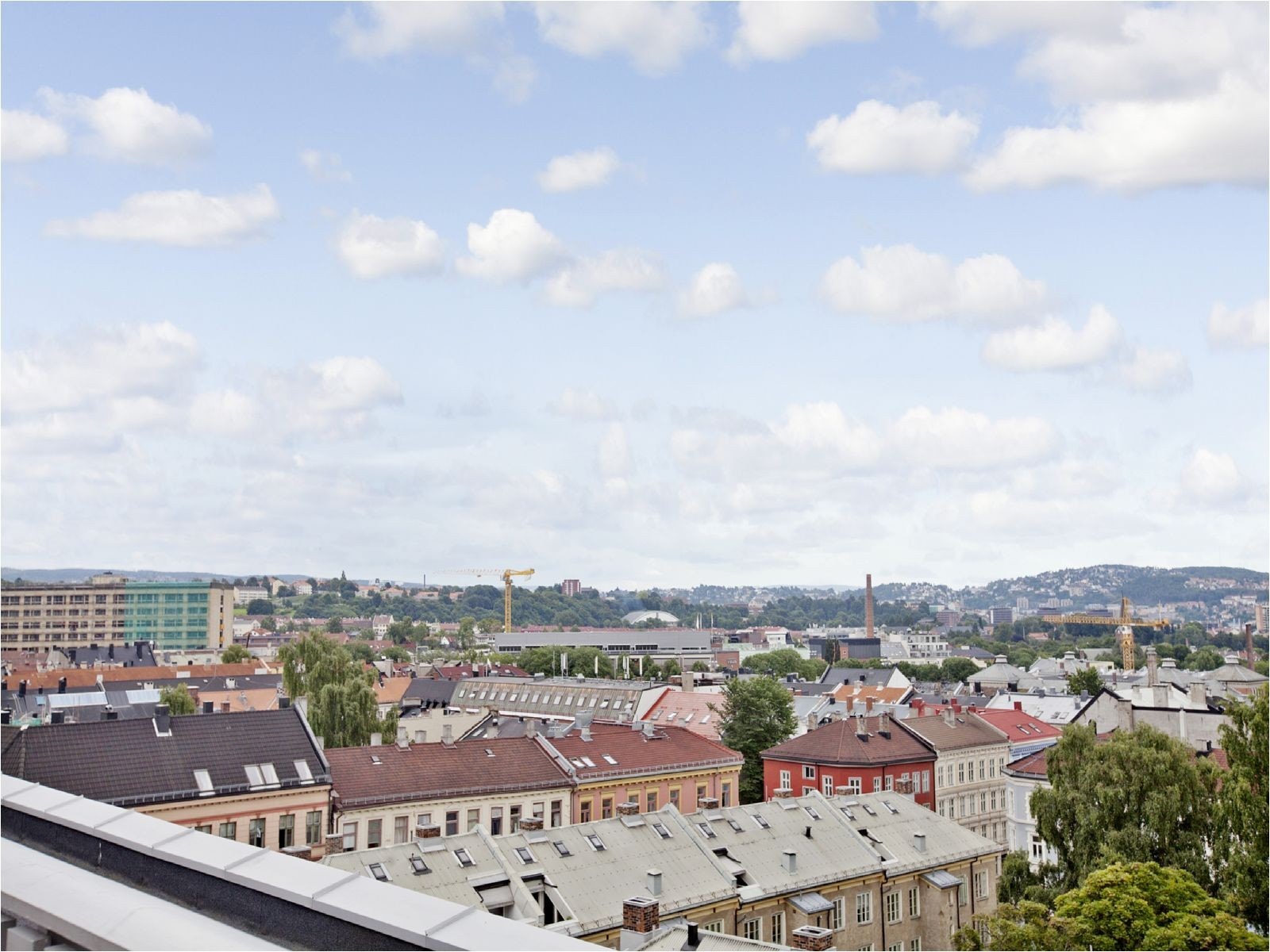 Utsikt fra takterrasse. Galleribilde