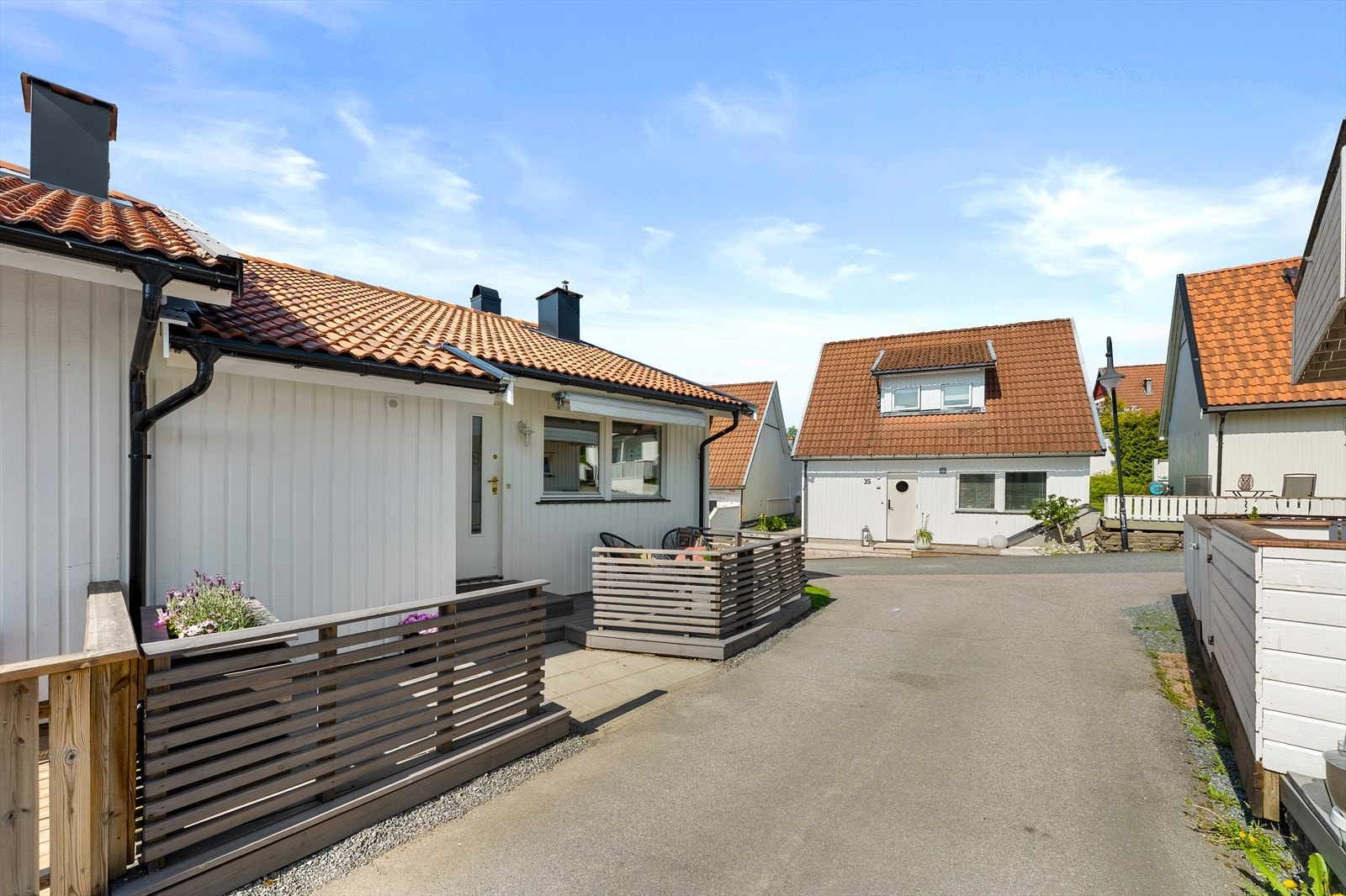 Enderekkehuset har en god plassering i feltet, med enkel adkomst. Galleribilde
