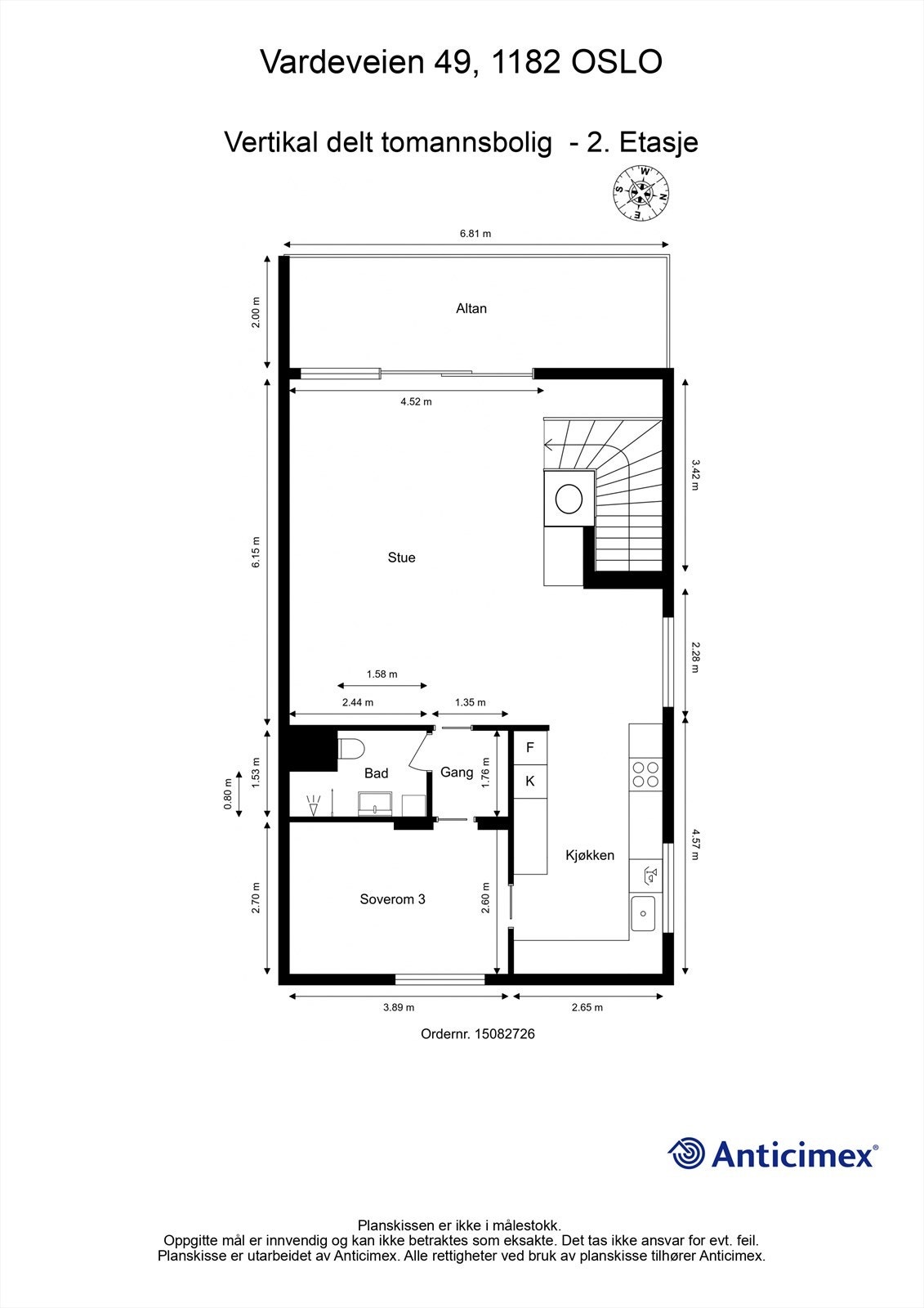 Planskisse 2. etasje Galleribilde