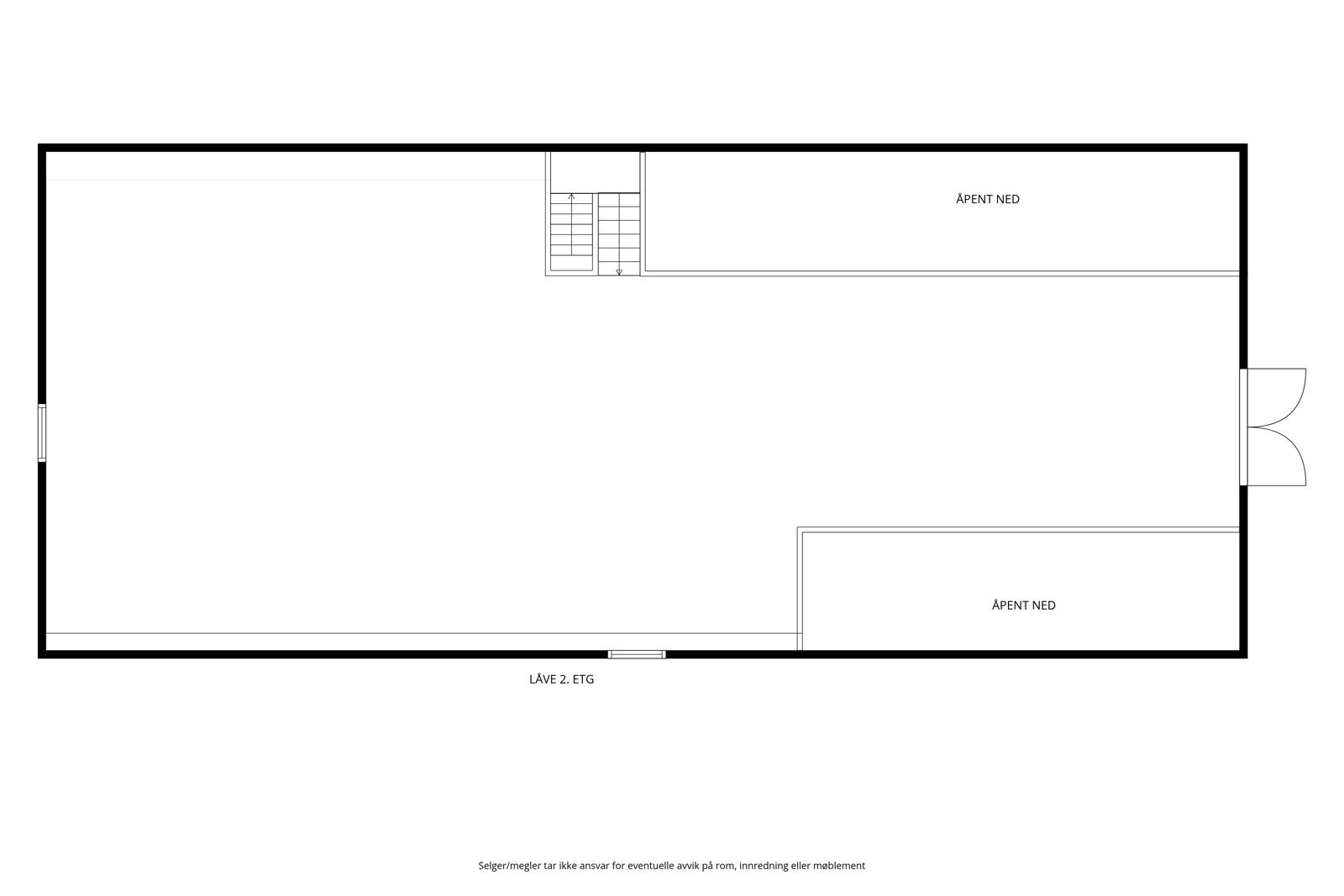Plantegning Låve 2. etg Galleribilde