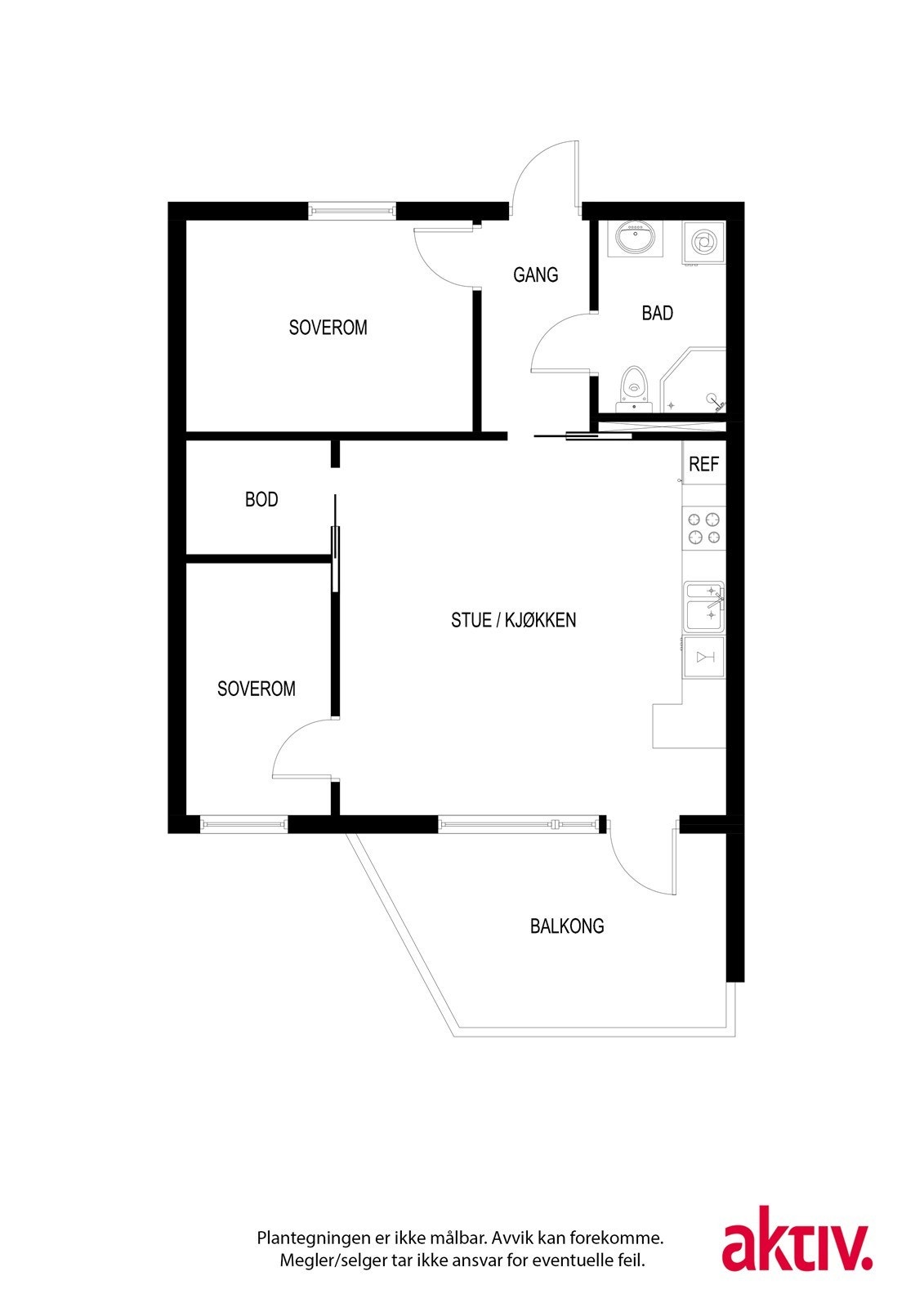 Plantegning Galleribilde