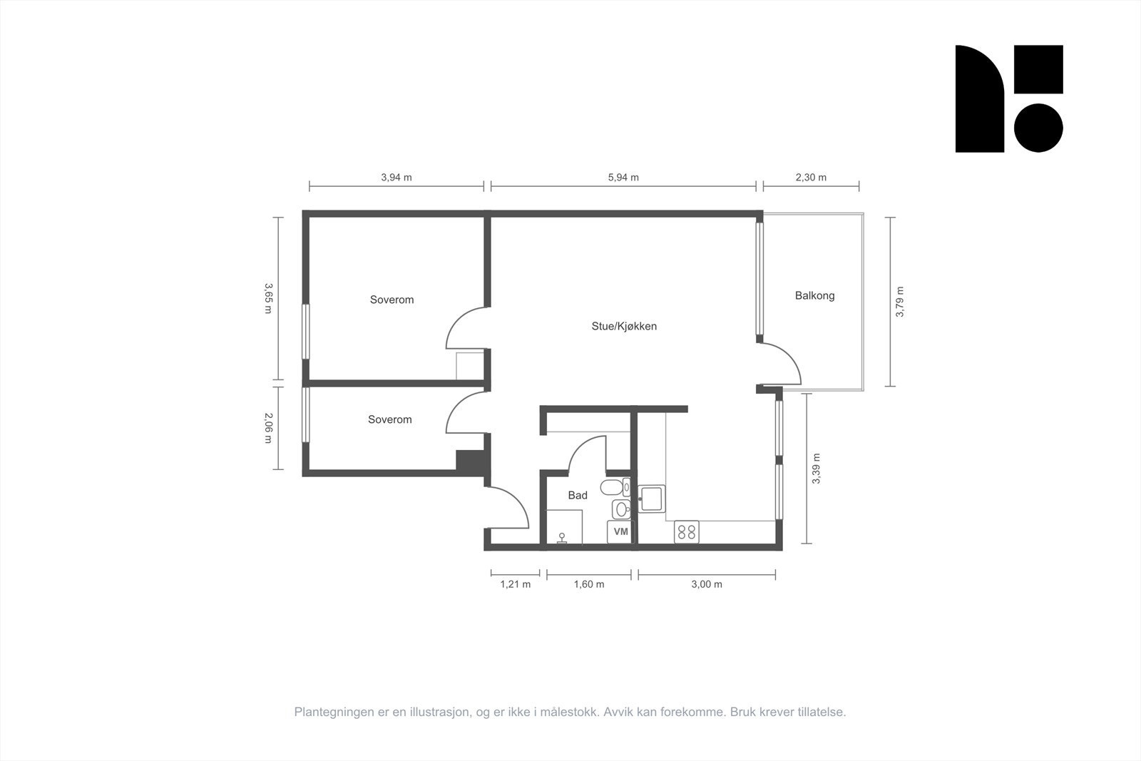 Plantegning Galleribilde