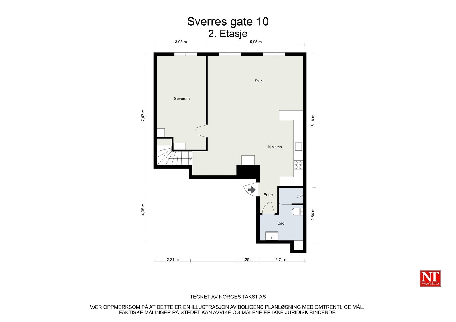 Plantegning 2.etasje Galleribilde
