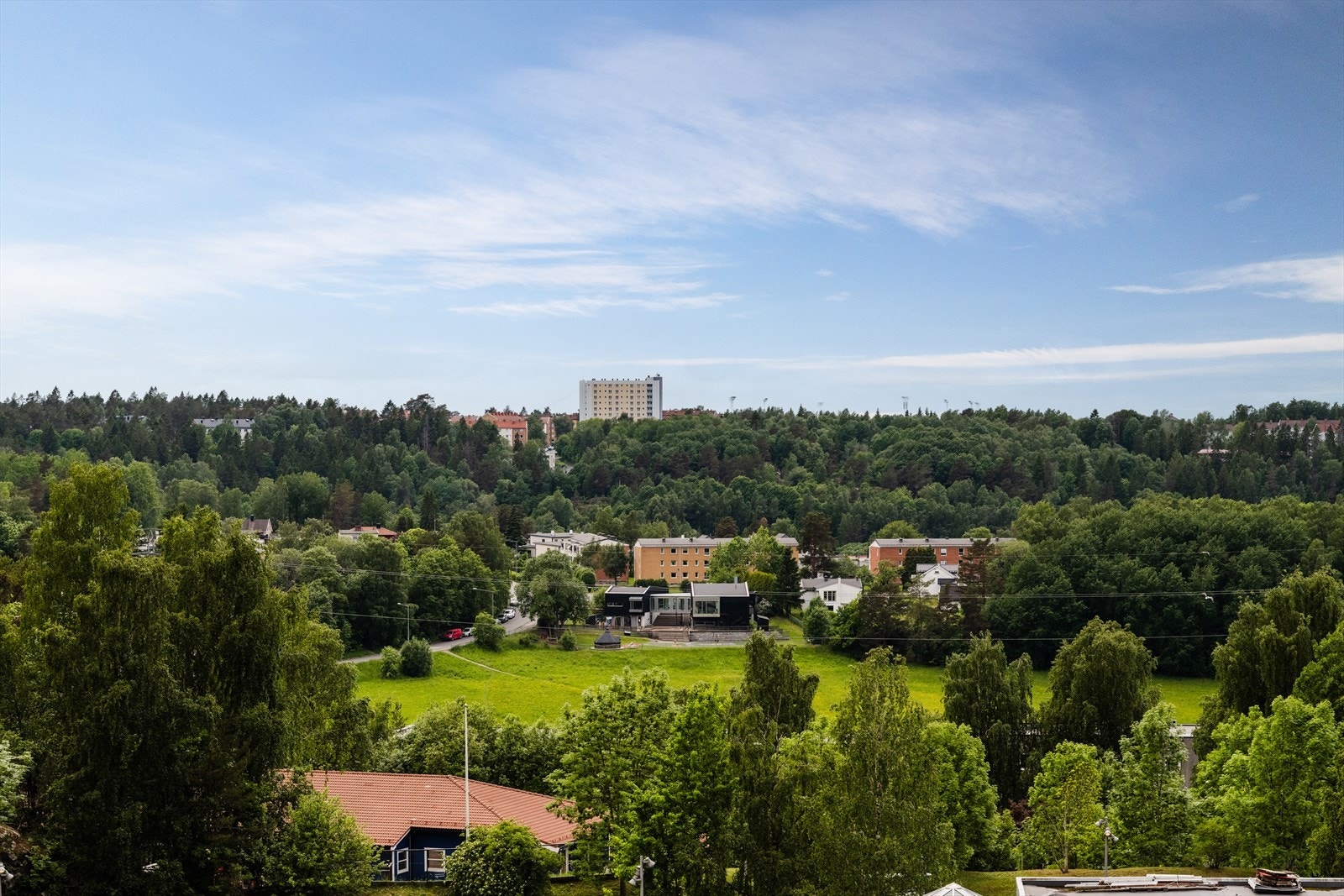 Utsikt fra balkongen Galleribilde