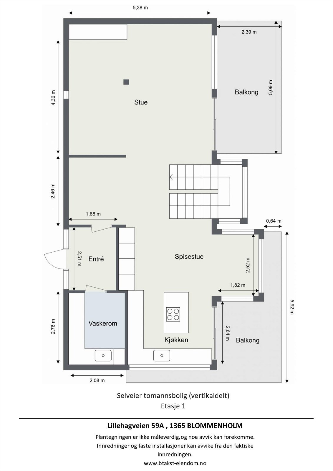 Plantegning 1. etg. Galleribilde