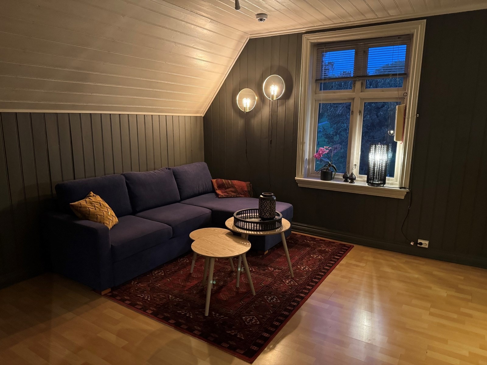 Det er hyggelig kveldsteming i stua ( Privat foto) Galleribilde