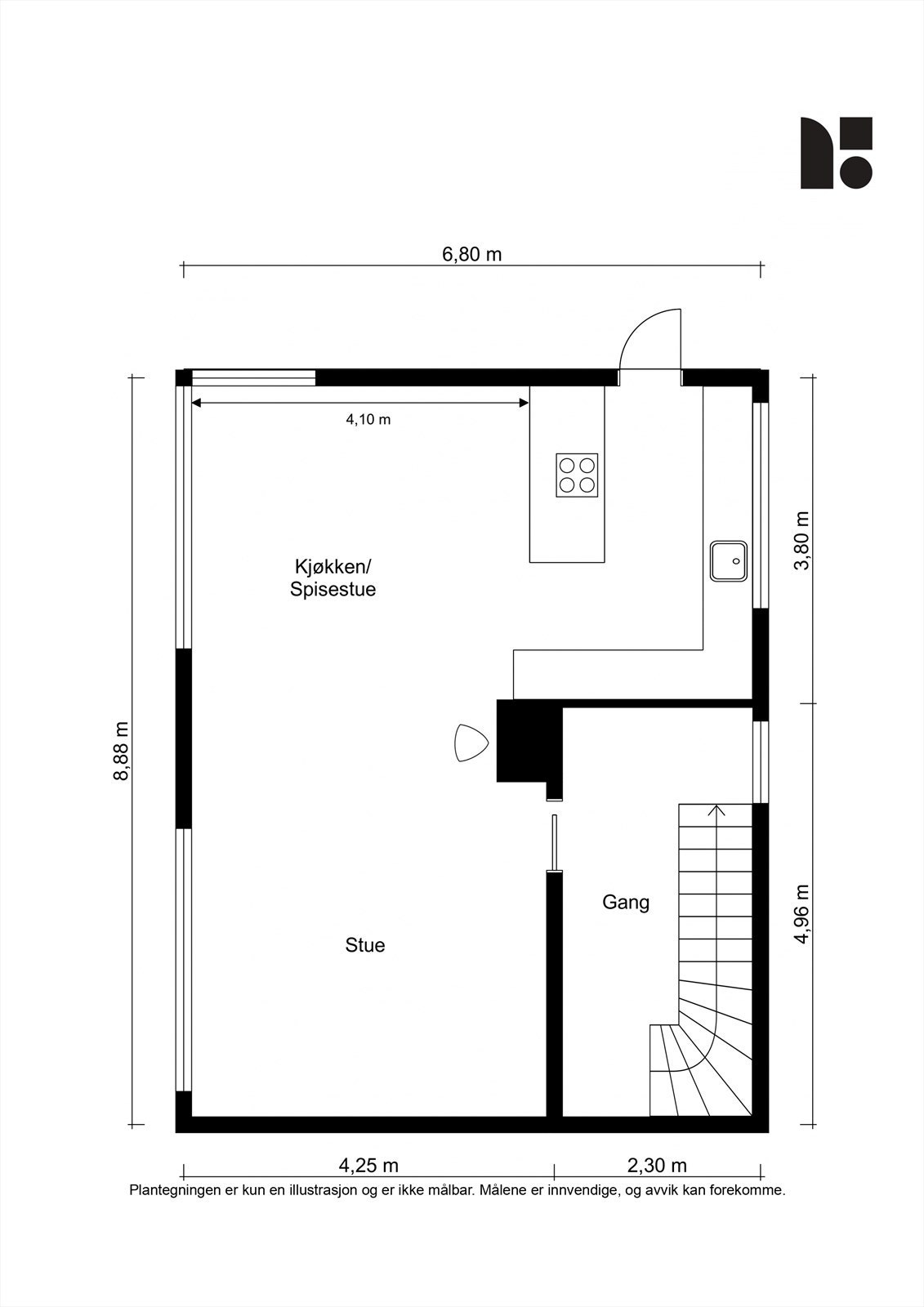 Plantegning 1. etasje. Galleribilde