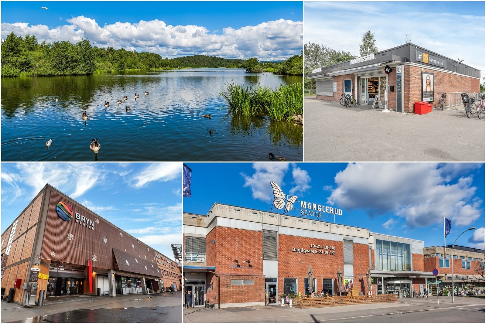 Kort vei til T-bane på Ryen og Manglerud, buss, Manglerud senter, Bryn senter, søndagsåpne matbutikker og treningssenter. Galleribilde