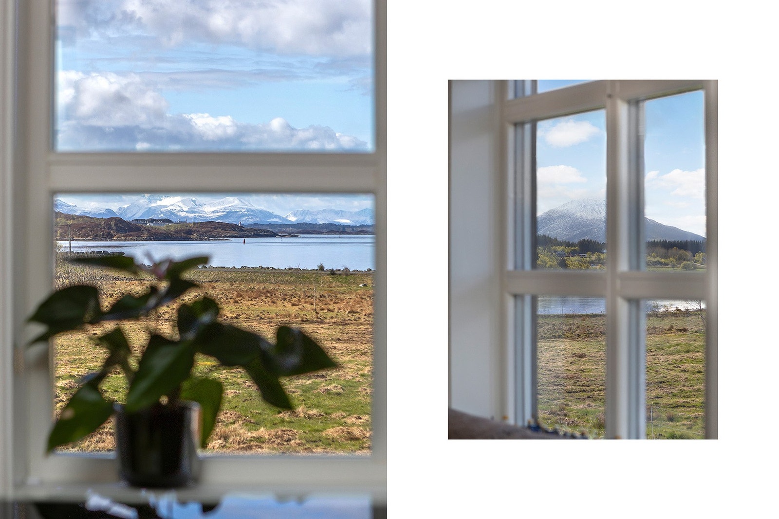 Utsikt mot vakkert landskap Galleribilde