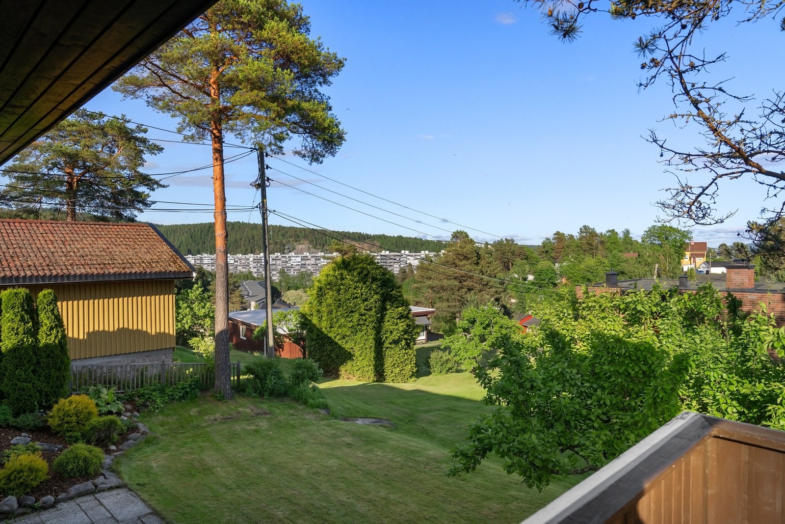 Utsikt fra veranda. Galleribilde