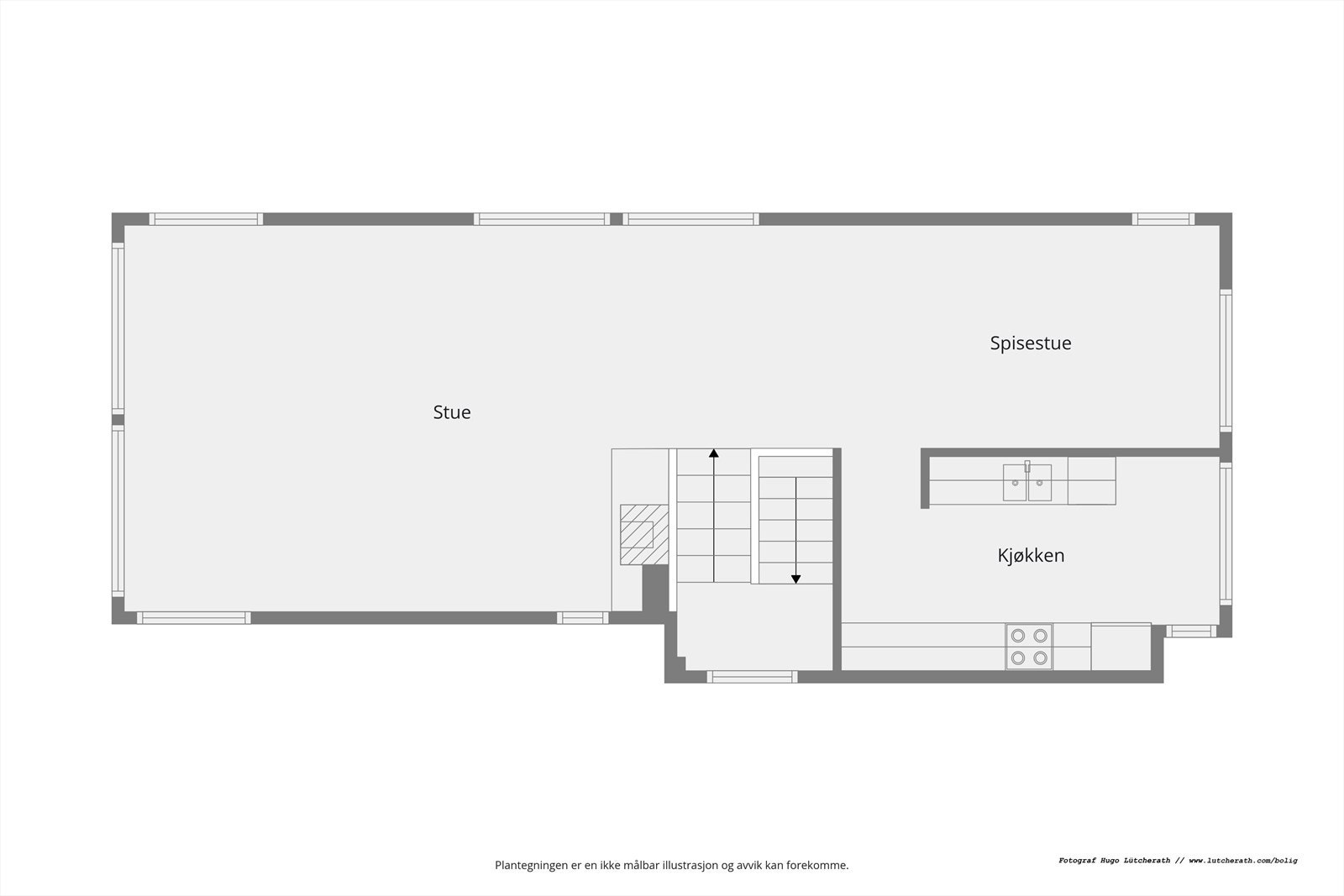 Planløsning 2.etasje. Galleribilde