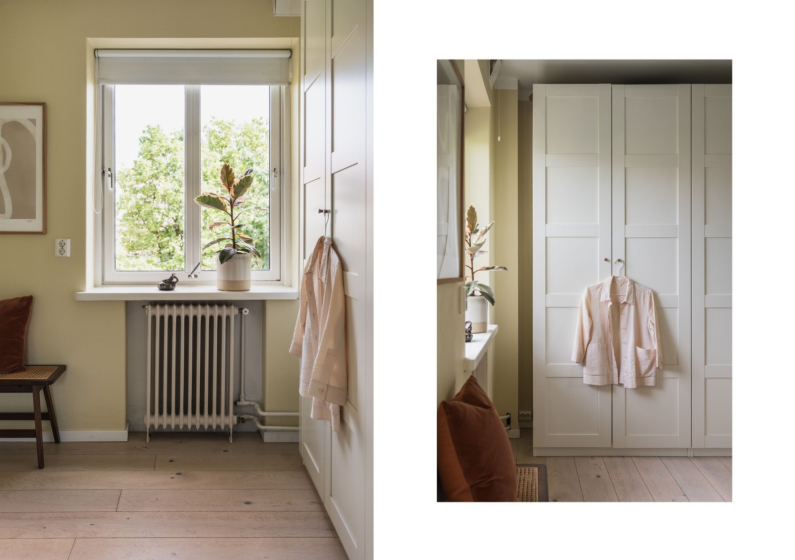 Leiligheten har to store soveorm som begge vender inn mot rolig bakgård. Galleribilde