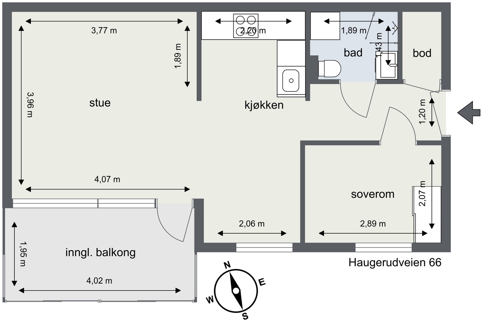 Plantegning Galleribilde