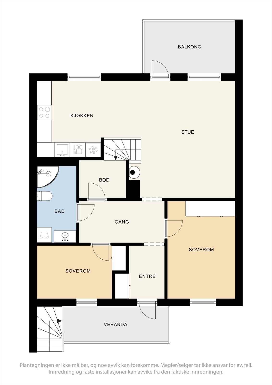 Plantegning, 2. etasje - hovedplan Galleribilde